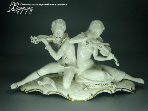 Купить фарфоровые статуэтки Hutschenreuther, Музыкальный дуэт, Германия